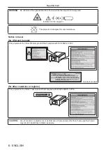 Предварительный просмотр 6 страницы Panasonic PT-RZ16K Operating Instructions (Functional Manual)