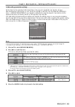 Предварительный просмотр 63 страницы Panasonic PT-RZ16K Operating Instructions (Functional Manual)