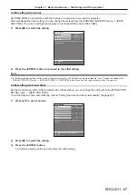 Предварительный просмотр 67 страницы Panasonic PT-RZ16K Operating Instructions (Functional Manual)