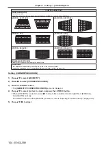 Предварительный просмотр 104 страницы Panasonic PT-RZ16K Operating Instructions (Functional Manual)