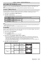 Предварительный просмотр 109 страницы Panasonic PT-RZ16K Operating Instructions (Functional Manual)