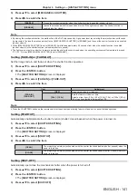 Предварительный просмотр 141 страницы Panasonic PT-RZ16K Operating Instructions (Functional Manual)