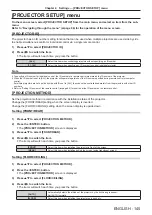 Предварительный просмотр 145 страницы Panasonic PT-RZ16K Operating Instructions (Functional Manual)