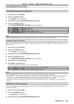 Предварительный просмотр 147 страницы Panasonic PT-RZ16K Operating Instructions (Functional Manual)