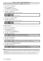 Предварительный просмотр 172 страницы Panasonic PT-RZ16K Operating Instructions (Functional Manual)