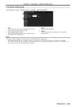 Предварительный просмотр 209 страницы Panasonic PT-RZ16K Operating Instructions (Functional Manual)