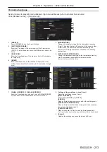 Предварительный просмотр 213 страницы Panasonic PT-RZ16K Operating Instructions (Functional Manual)