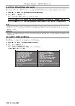 Предварительный просмотр 122 страницы Panasonic PT-RZ16KU Operating Instructions (Functional Manual)