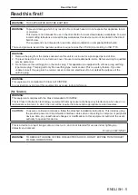 Preview for 5 page of Panasonic PT-RZ21K Operating Instructions Manual