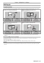 Preview for 23 page of Panasonic PT-RZ370E Operating Instructions Manual