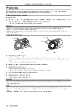 Preview for 34 page of Panasonic PT-RZ370E Operating Instructions Manual