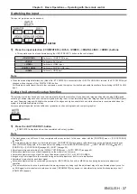 Preview for 37 page of Panasonic PT-RZ370E Operating Instructions Manual