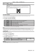 Preview for 45 page of Panasonic PT-RZ370E Operating Instructions Manual