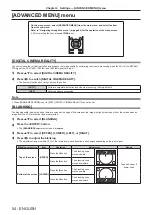 Preview for 54 page of Panasonic PT-RZ370E Operating Instructions Manual