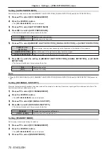 Preview for 70 page of Panasonic PT-RZ370E Operating Instructions Manual