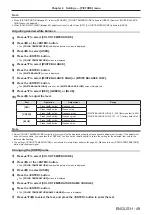 Preview for 49 page of Panasonic PT-RZ370EA Operating Instructions Manual