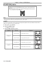 Preview for 52 page of Panasonic PT-RZ370EA Operating Instructions Manual