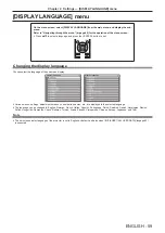 Preview for 59 page of Panasonic PT-RZ370EA Operating Instructions Manual