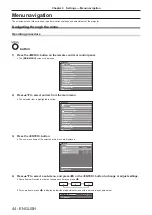 Предварительный просмотр 44 страницы Panasonic PT-RZ470EAK Operating Instructions (Functional Manual)