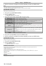 Предварительный просмотр 100 страницы Panasonic PT-RZ470EAK Operating Instructions (Functional Manual)