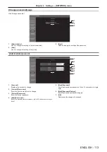 Предварительный просмотр 113 страницы Panasonic PT-RZ470EAK Operating Instructions (Functional Manual)