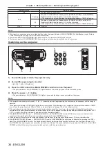 Предварительный просмотр 36 страницы Panasonic PT-RZ475EA Operating Instructions Manual