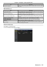 Preview for 161 page of Panasonic PT-RZ770 Operating Instructions Manual