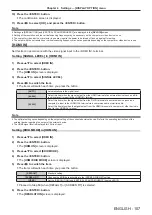 Preview for 107 page of Panasonic PT-RZ870 Operating Instructions Manual