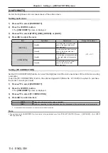 Preview for 114 page of Panasonic PT-RZ870 Operating Instructions Manual