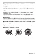 Предварительный просмотр 21 страницы Panasonic PT-RZ870LBEJ Operating Instructions Manual