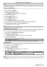 Preview for 85 page of Panasonic PT-RZ970 Operating Instructions Manual