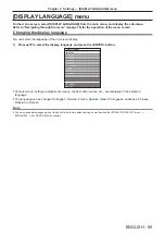 Preview for 99 page of Panasonic PT-RZ970 Operating Instructions Manual