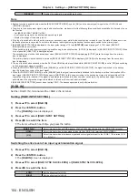 Preview for 104 page of Panasonic PT-RZ970 Operating Instructions Manual