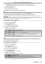 Preview for 107 page of Panasonic PT-RZ970 Operating Instructions Manual