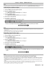 Preview for 145 page of Panasonic PT-RZ970 Operating Instructions Manual