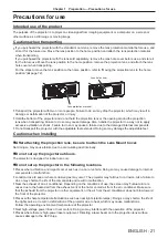 Preview for 21 page of Panasonic PT-RZ990 Operating Instructions Manual