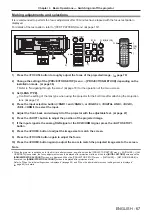 Preview for 67 page of Panasonic PT-RZ990 Operating Instructions Manual