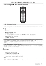 Preview for 75 page of Panasonic PT-RZ990 Operating Instructions Manual