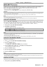 Preview for 161 page of Panasonic PT-RZ990 Operating Instructions Manual