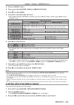 Preview for 163 page of Panasonic PT-RZ990 Operating Instructions Manual