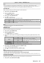 Preview for 167 page of Panasonic PT-RZ990 Operating Instructions Manual