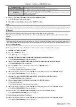 Preview for 171 page of Panasonic PT-RZ990 Operating Instructions Manual