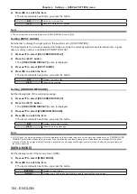 Preview for 154 page of Panasonic PT-SRQ35KC Operating Instructions Manual