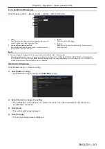 Preview for 241 page of Panasonic PT-SRQ35KC Operating Instructions Manual