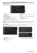 Preview for 243 page of Panasonic PT-SRQ35KC Operating Instructions Manual