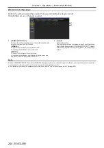 Preview for 244 page of Panasonic PT-SRQ35KC Operating Instructions Manual