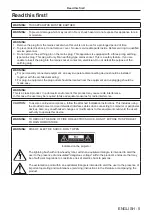 Preview for 5 page of Panasonic PT-SRZ34KC Operating Instructions Manual