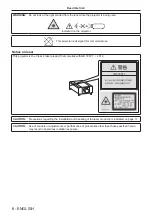 Preview for 6 page of Panasonic PT-SRZ34KC Operating Instructions Manual