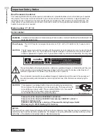 Preview for 2 page of Panasonic PT-ST10U Operating Instructions Manual