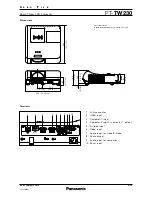 Preview for 4 page of Panasonic PT-TW230 Specification